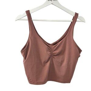Lululemon Align Gathered-Front Tank Top, Spiced Chai, Nulu, Cropped,Yoga,Size 12